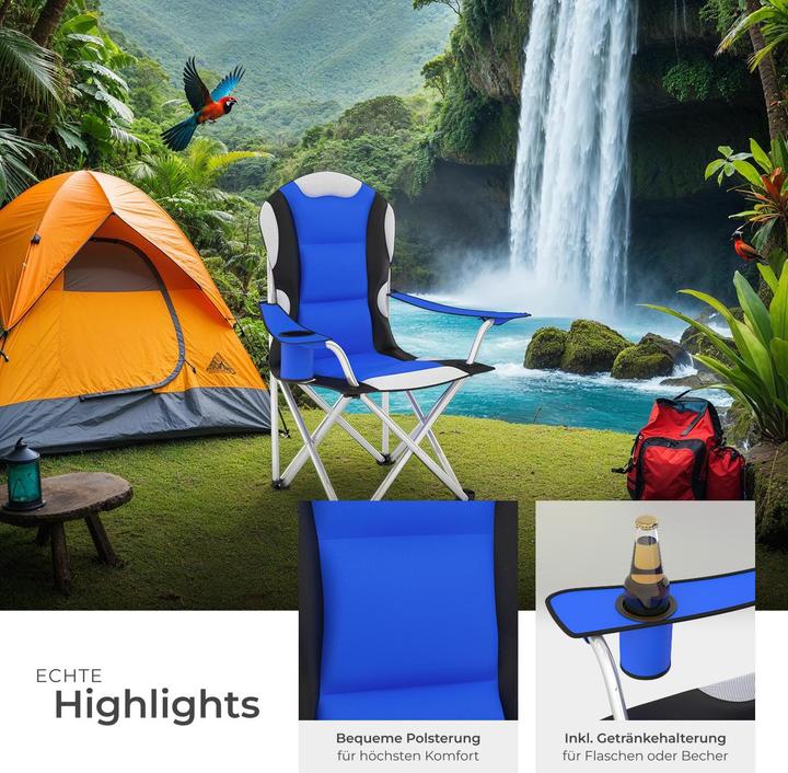 Produktbild tectake 4x Campingstuhl