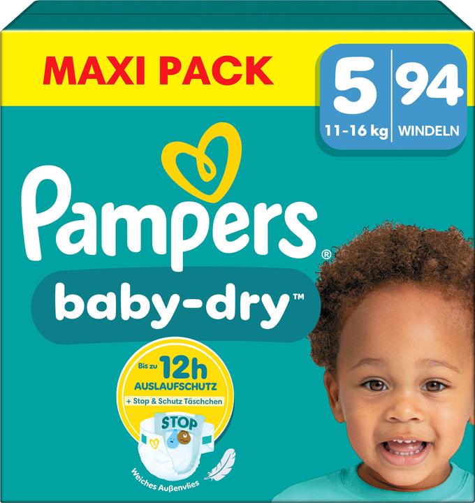 Actual product image Pampers Baby-Dry (Size 5, Half month box, 94 Piece)