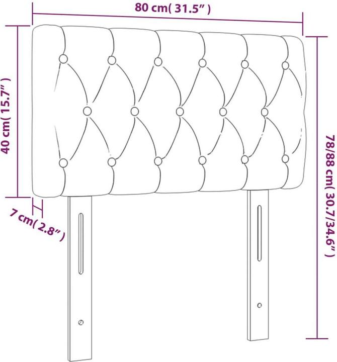Immagine prodotto VidaXL Mathew (80 x 7 x 78/88 cm)