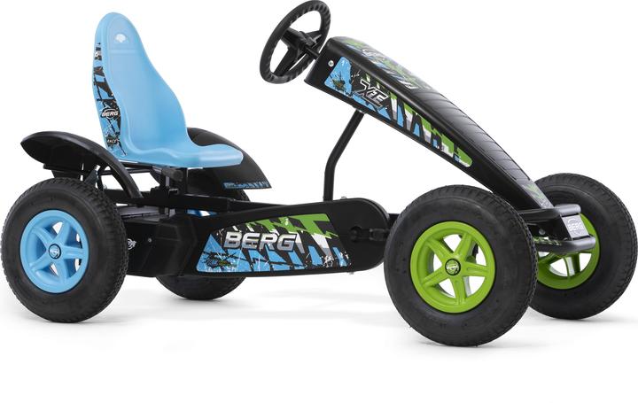 Actual product image BERG Electric Skelter X-ite E-BFR - Blauw/Groen - Vanaf 6 jaar