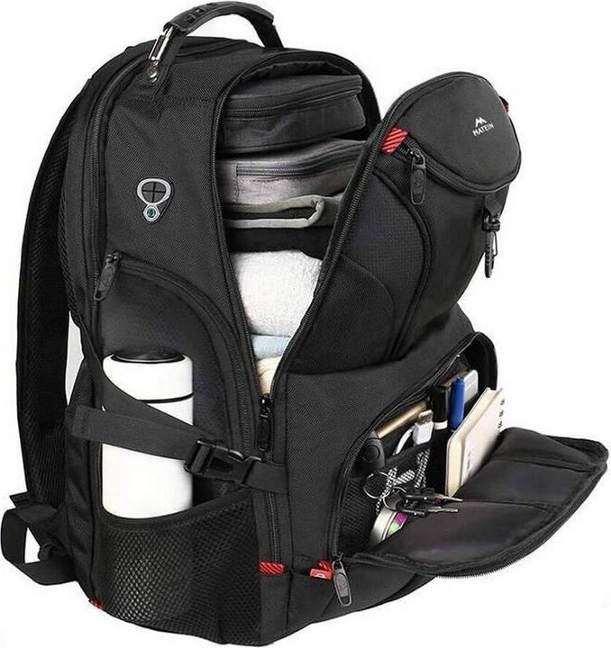 Actual product image Matein 17" laptop travel backpack 1211 Black (45 l)