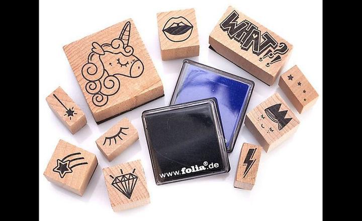 Actual product image Folia Stamp set Unicorn