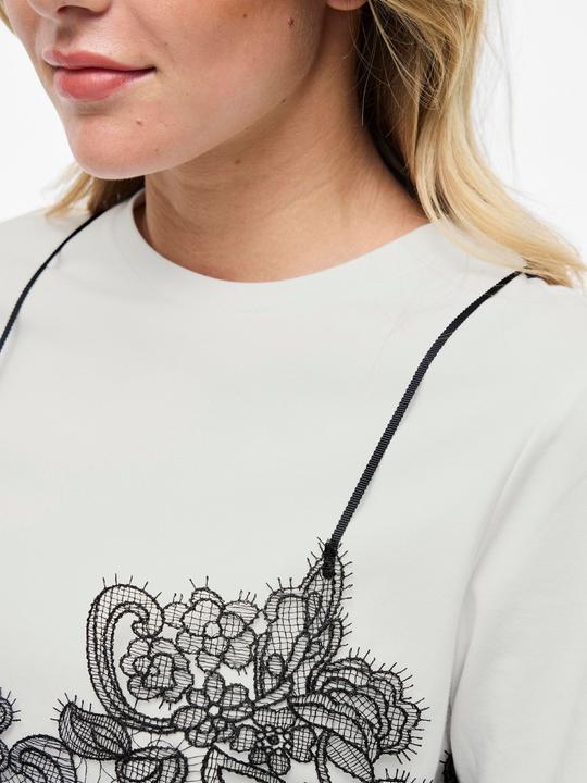 Produktbild Vila VIRADA Spitzenverziertes T-Shirt (S)