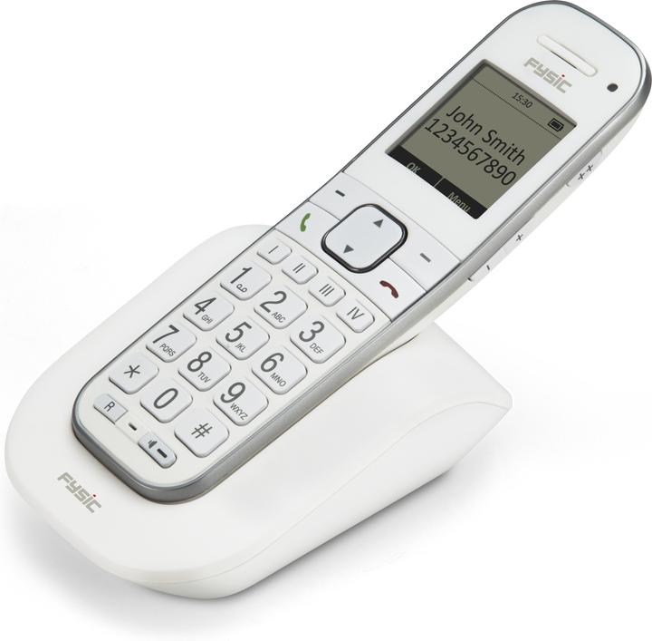 Fysic FX-9000 Senioren DECT telefoon - Extra luid gespreksvolume voor slechthorenden - Wit