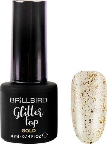 Immagine prodotto BrillBird Glitter Top Oro - 4ml (Topcoat)