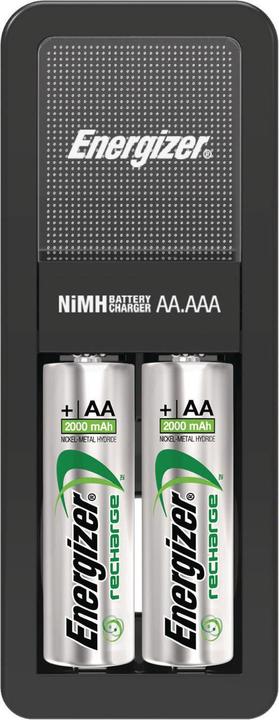 Image du produit Energizer Recharge Mini (2 pcs, AA, 2000 mAh, Piles rechargeables + chargeur)