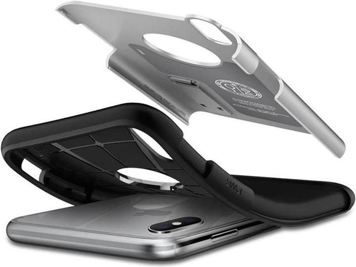 Produktbild Spigen Slim Armor Satin Silver (Apple iPhone XS, Apple iPhone X)