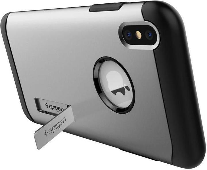 Produktbild Spigen Slim Armor Satin Silver (Apple iPhone XS, Apple iPhone X)