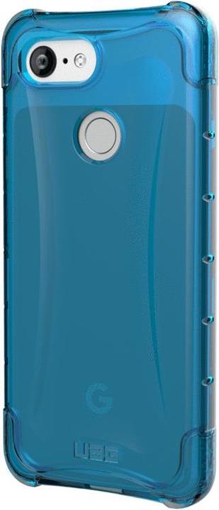 Actual product image UAG Plyo Case blue transparent