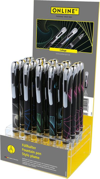 Actual product image Online Acrylic display fountain pen M 12546/21 College ass. (Multicoloured)