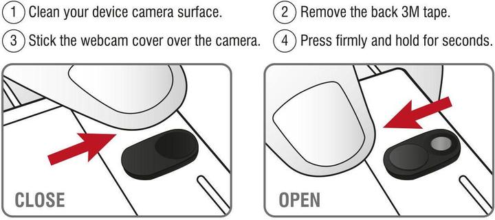 Produktbild Delock Webcam Cover (3er Set)