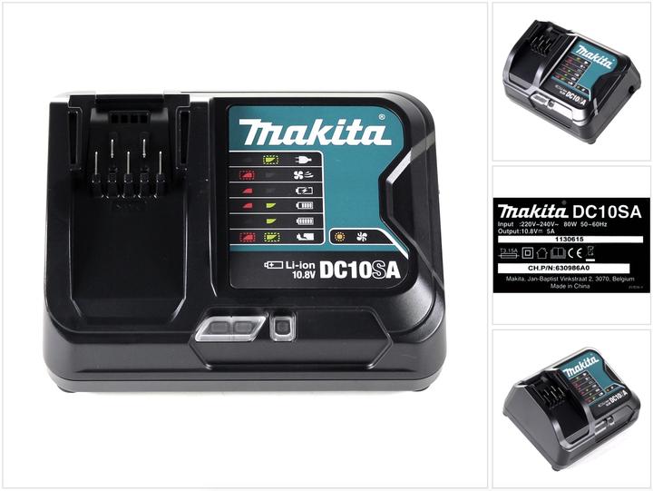 Image du produit Makita DC 10 SA 10,8 V Chargeur rapide pour Batterie Li-Ion ( 197347-2 ) (10.8 V)
