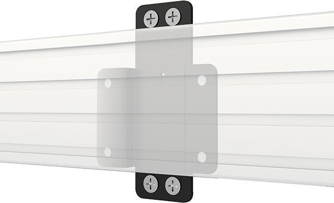 Produktbild b-tech BT8390-WFK2 - Schelle - Schwarz - 126 mm - 19 mm - 178 mm - 4,9 cm (Wand)