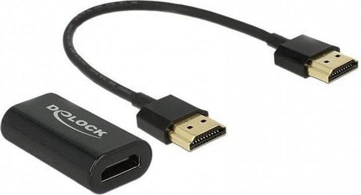 Produktbild Delock Monitoradapter HDMI-A zu VGA-Bu schwarz (VGA, 15 cm)
