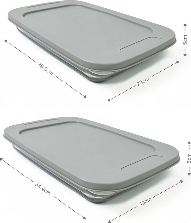 Produktbild B-Home 2er-Set Glas-Auflaufformen mit Deckel Ofenformen Backofenformen
