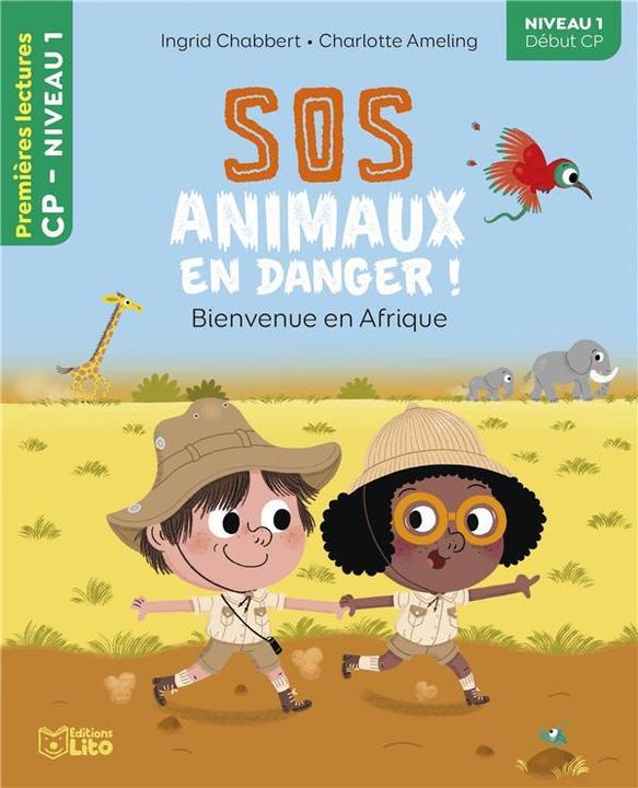 Actual product image SOS animaux en danger! : Bienvenue en Afrique (French, Ameling Charlotte, Chabbert Ingrid, 2023)