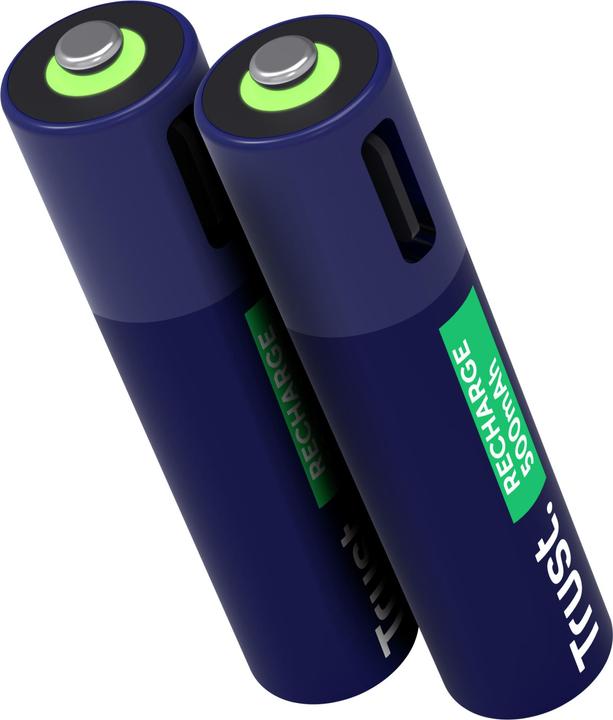 Immagine prodotto Trust Batterie Ricaricabili USB-C 2p (2 pz., AAA, 500 mAh)