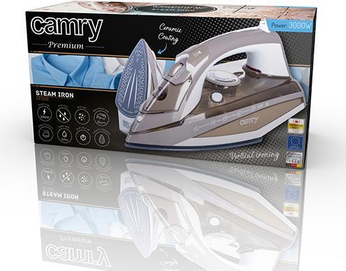 Produktbild Camry CR 5018 Dampfbügeleisen Keramik-Ultra-Glide-Sohlenplatte (3000 W)