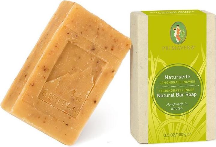 Primavera Naturseife LEMONGRASS INGWER (Hartseife)