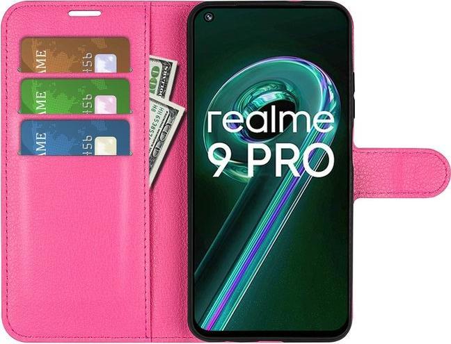 Actual product image MU Classic Litchi Leather Bookcover Series (Realme 9 Pro)