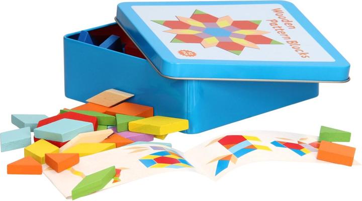 Actual product image Wood mosaic in storage box (Dutch, English)
