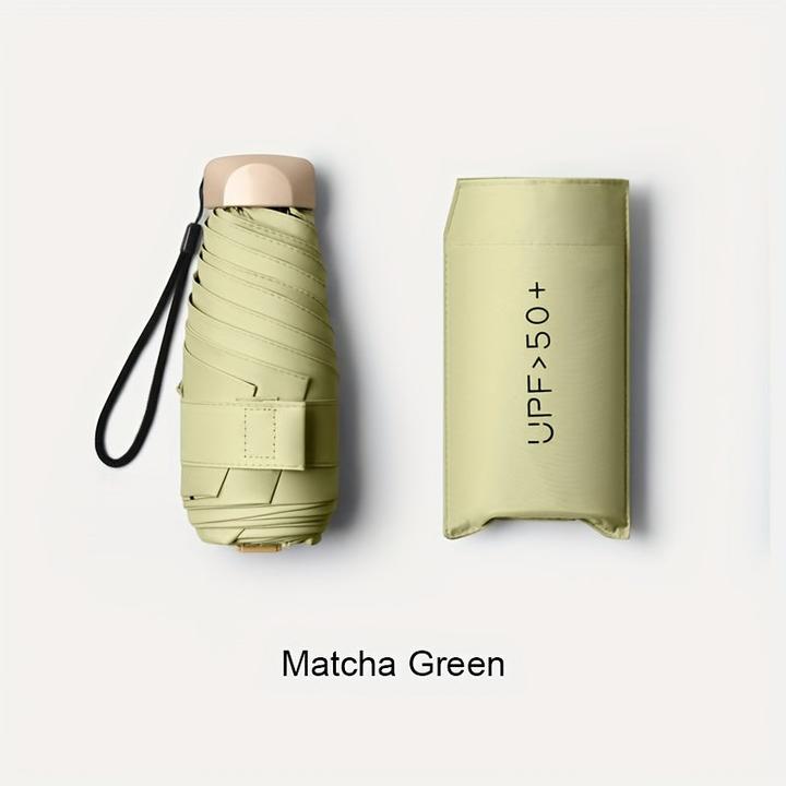 Alopini Manual Flat Five-fold Mini Lightweight Sunny And Rainy Folding Umbrella