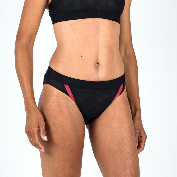 Actual product image Nabaiji Women's sports bikini bottoms - Kamyleon Geol black (44)