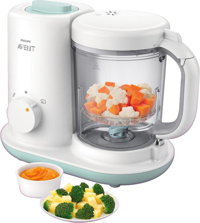 Produktbild Philips Avent 2 in 1 effektiver Babynahrungszubereiter Dampfgarer und Mixer