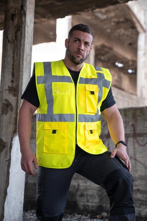 Produktbild Korntex Gefütterte Warnweste (4XL)