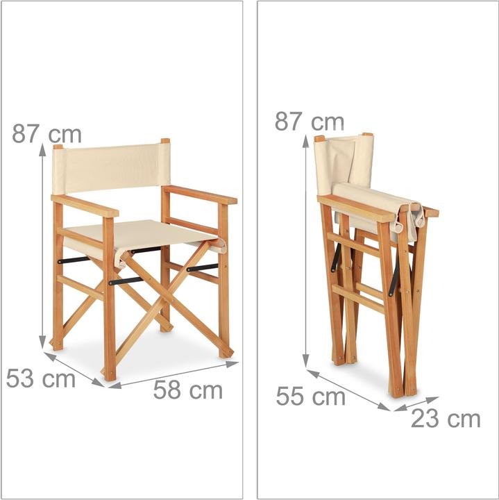 Produktbild Relaxdays Regiestuhl