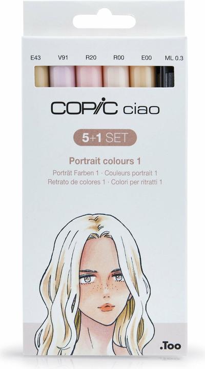 Image du produit Copic Les couleurs de la peau (Grey, 3 mm, 6 x)