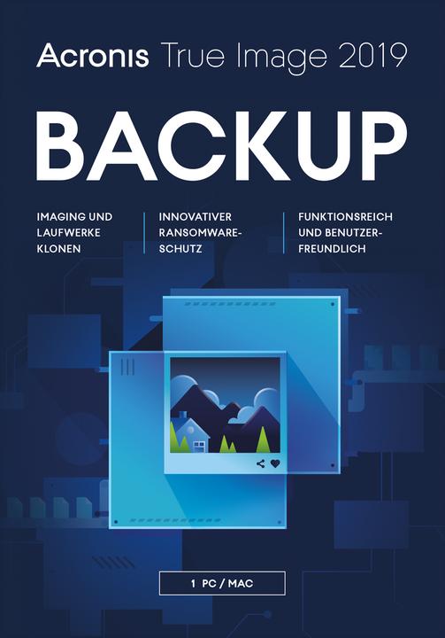Produktbild Acronis True Image 2019 Swiss Edition (1 User, unbegrenzt)
