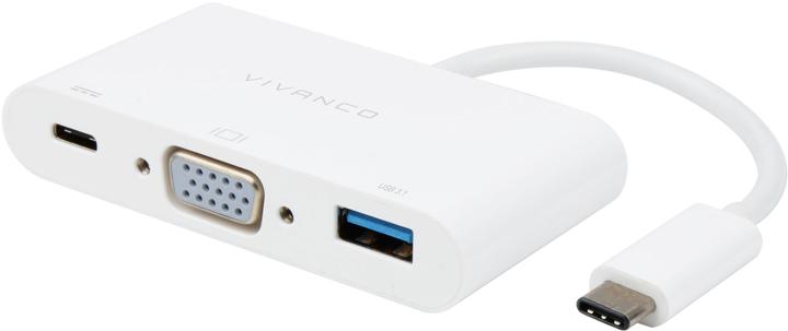 Actual product image Vivanco Adapter USB-C - VGA (USB-C, 10 cm)