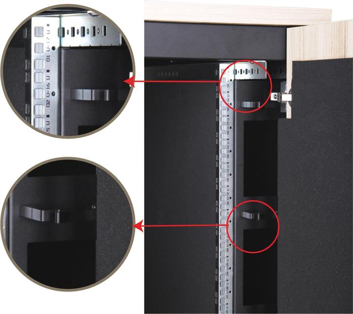 Image du produit Assmann DIGITUS SOUNDproof Armoire 1000x750x1130 mm surface bois érable (17 HE, Rack 19 pouces)