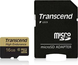 Produktbild Transcend High Endurance (16 GB, microSDHC, U1, UHS-I)
