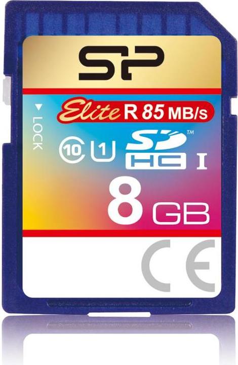 Produktbild Silicon Power Elite UHS-I 8GB SDHC 85/10 MBs (8 GB, SDHC, U1, UHS-I)