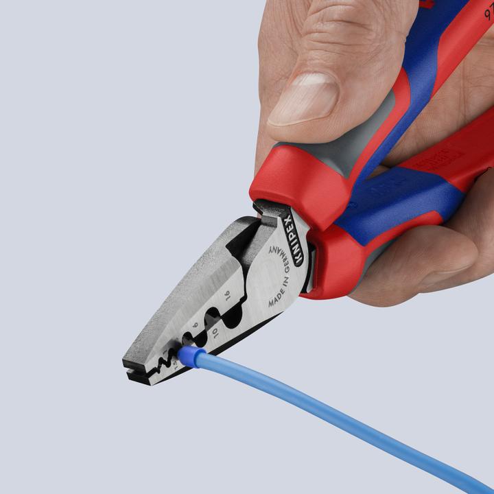 Actual product image Knipex Crimping Pliers for wire ferrules (180 mm)