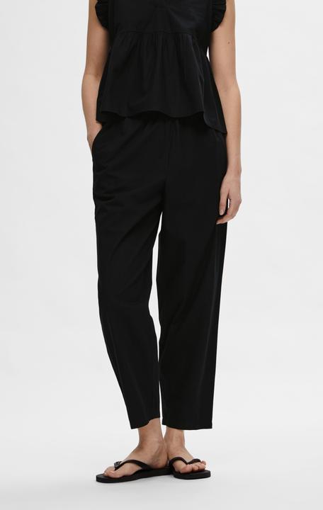 Immagine prodotto Selected Femme Pantaloni a vita alta in cotone (38)
