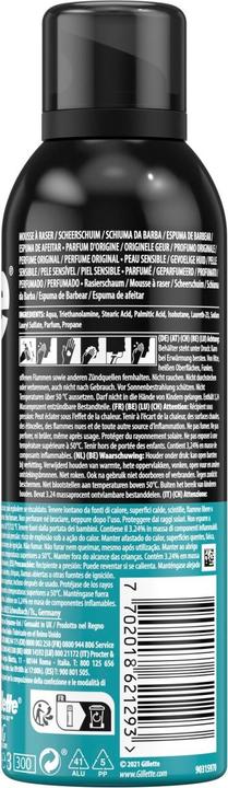 Actual product image Gillette Sensitive Base Shaving Foam (200 ml, Shaving cream)