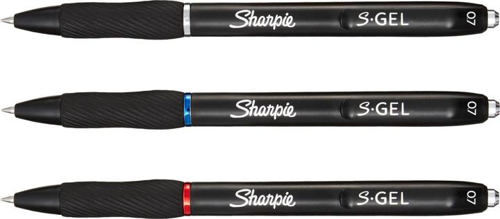 Actual product image Sharpie Gel pen 0.7 mm, 3 pieces (Black, Blue, Red, 3 x)