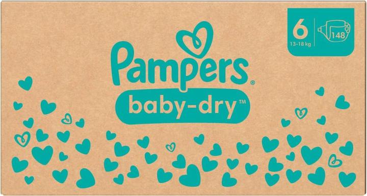 Immagine prodotto Pampers Baby-Dry (Dimensione 6, Pacco mensile, 148 Pezzo/i)