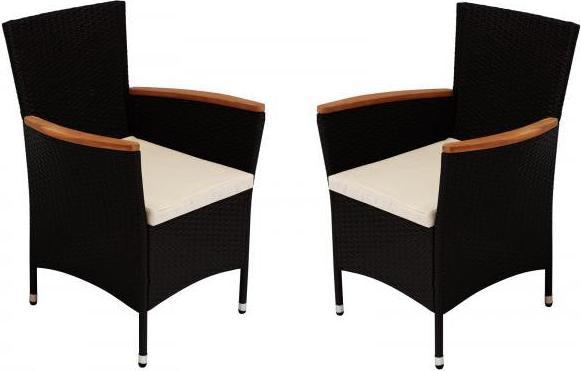 Image du produit Degamo Fauteuil tressé MONTREUX avec support 2 pièces