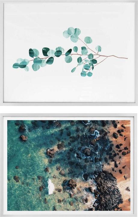 Image du produit Trenddeko Ensemble de posters avec 5 photos de vacances à la plage (40 x 50 cm)