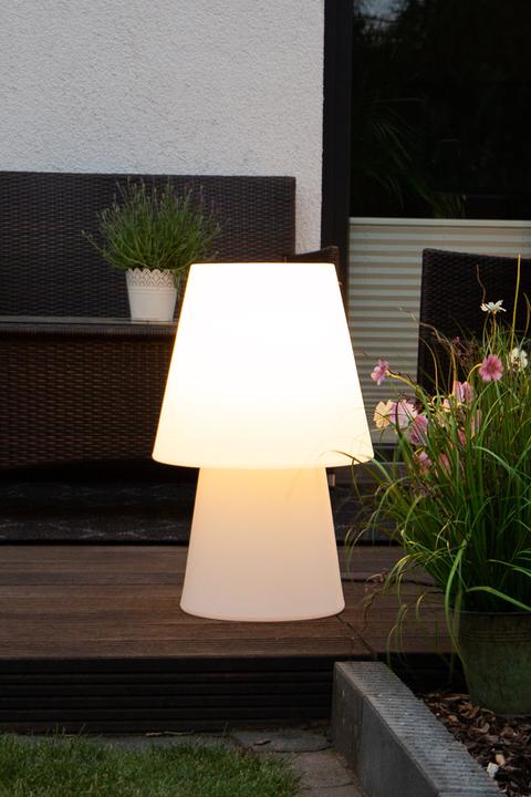 Image du produit 8 seasons design Lampadaire lumineuse Blanc Chaleureux - 60cm - Lampe extérieur/intérieur avec prise - 8 seasons desi (800 lm, E27)