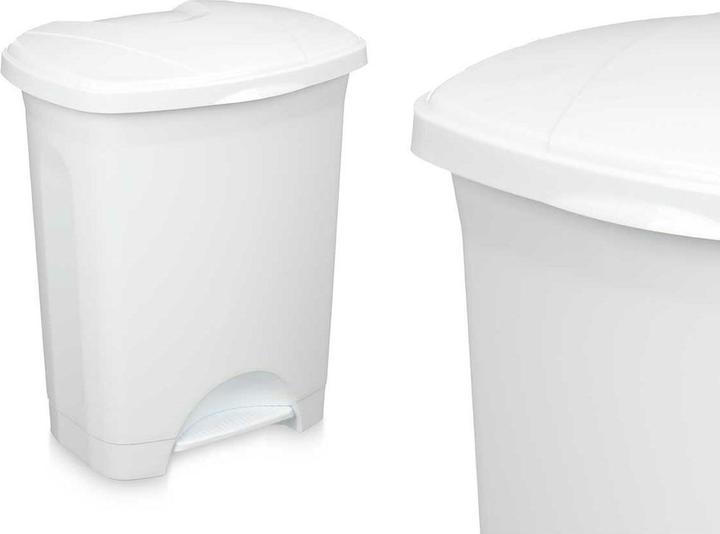 Image du produit Natec Papierkorb mit Pedal Weiss Kunststoff 30 L (4 Stück) (30 l)