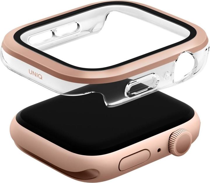 Immagine prodotto Uniq Voute Tempered Glass Case for Apple Watch 10 46mm - Rose Gold