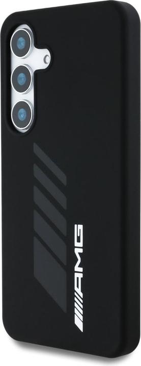 Produktbild Mercedes AMG Oversize Rhombs MagSafe Case for Samsung Galaxy S25 - Black (Samsung Galaxy S25)