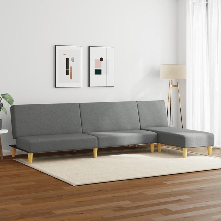 Immagine prodotto VidaXL Set di divani Gruppo salotto Divano imbottito da soggiorno 2 pezzi grigio scuro