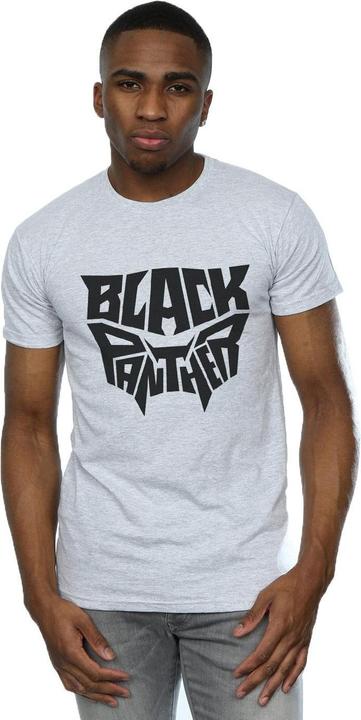 Immagine prodotto Maglietta Black Panther Uomo con emblema con parola (L)