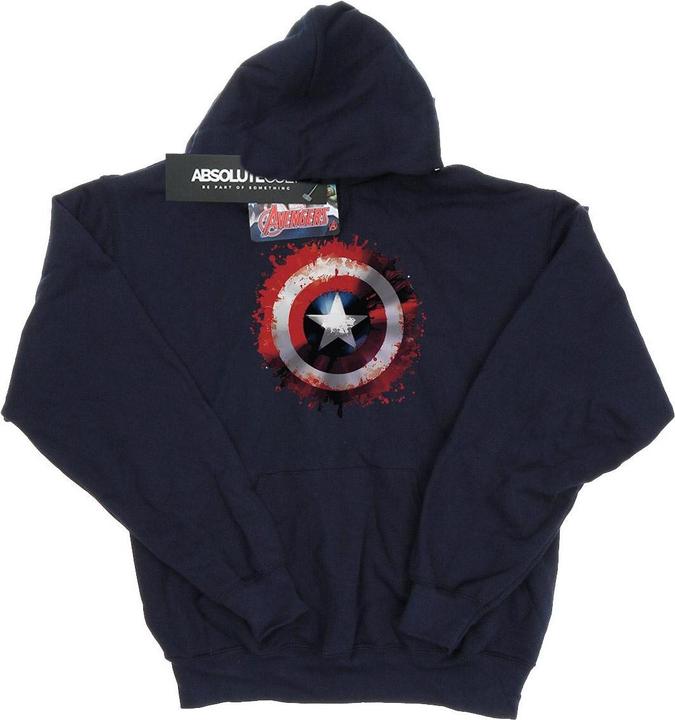 Actual product image Girls Avengers Captain America Art Shield Hoodie (152, 158)